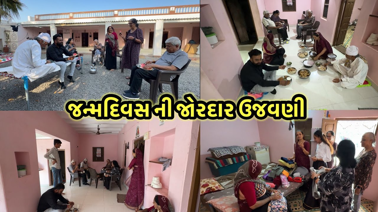 જન્મદિવસ ની જોરદાર ઊજવણી || village life 