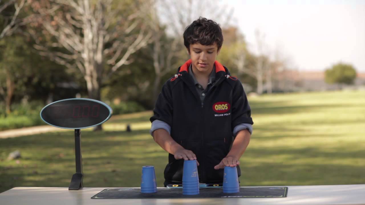The basics of Cup Stacking explained by William Polly for Oros