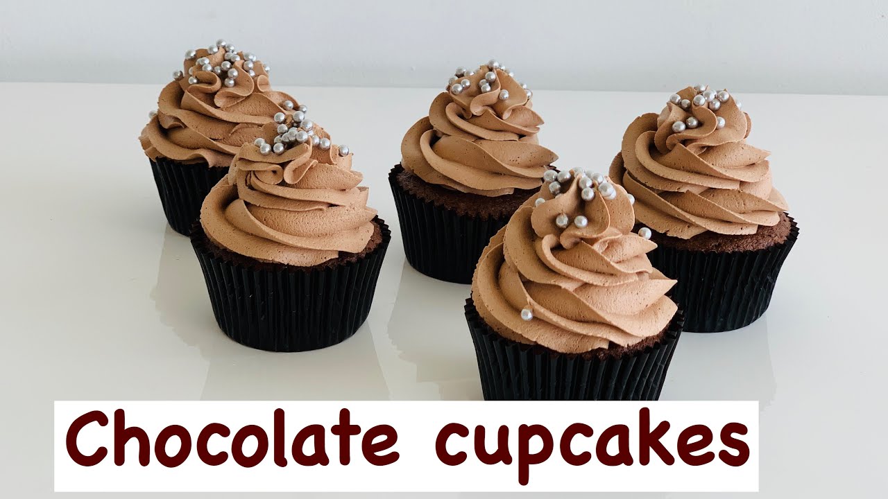 Classic Moist Chocolate Cupcakes Recipe Demonstration| Stable Chocolate Frosting | Kitchen2heart