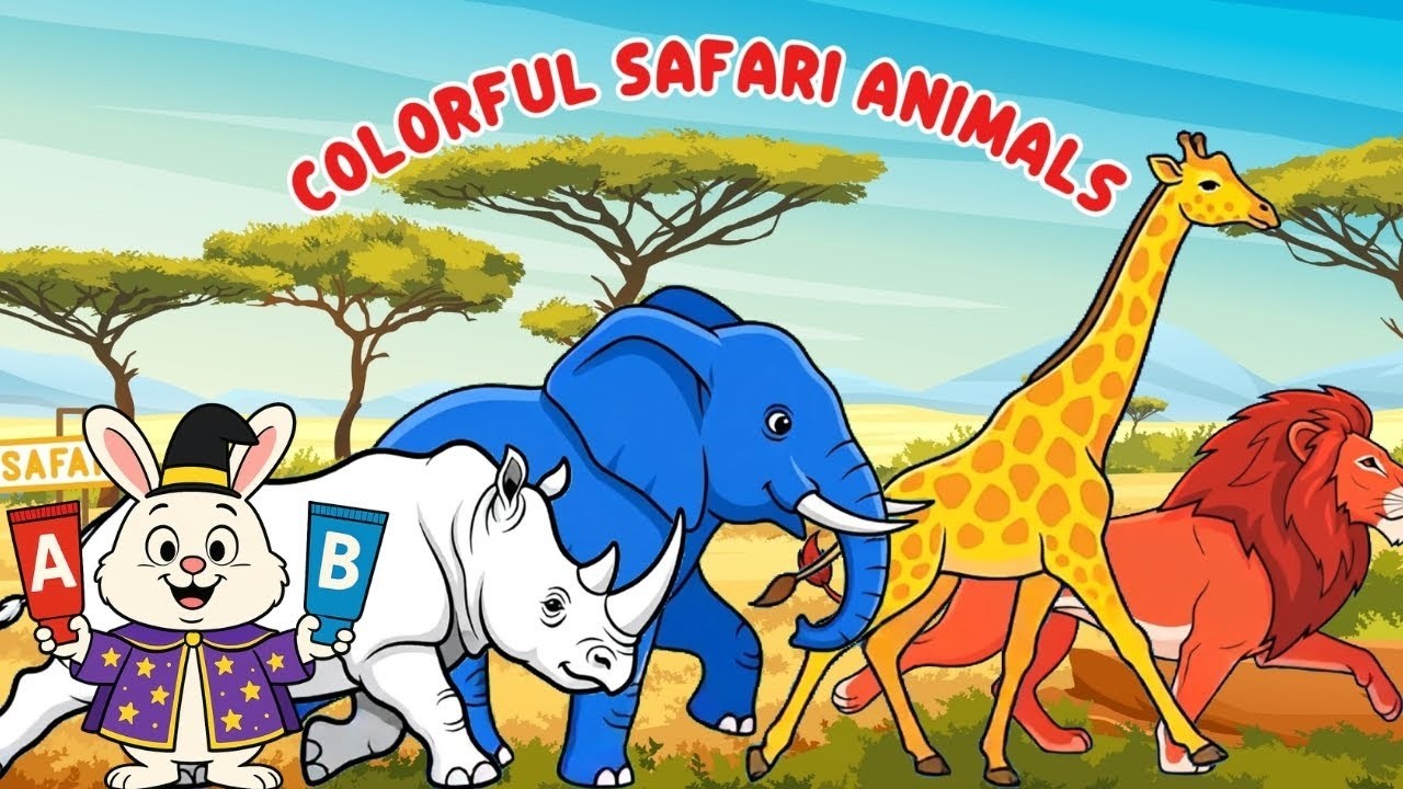 Little Bunny Making Colorful Animal Song 🐰🎨🎶 Fun 3D Learning! | Dodo Verse