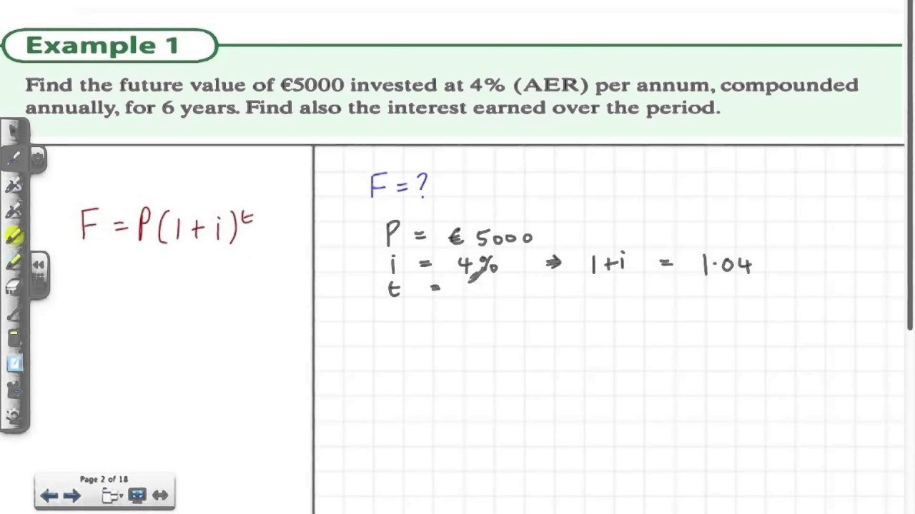 5.1 Ex.1 Financial Maths (Compound Interest)