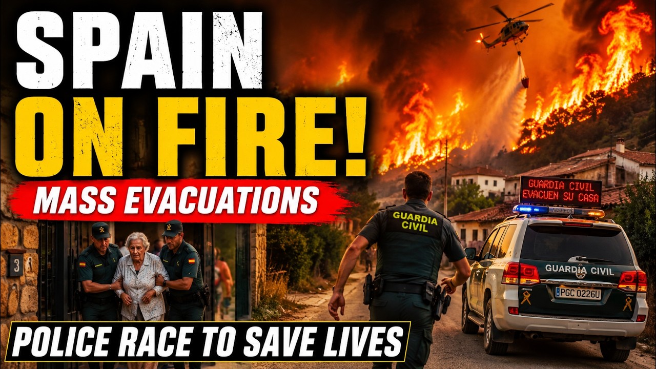 Spain's Massive Wildfire Forces Evacuations | Thousands Flee as Fire Rages Near Madrid