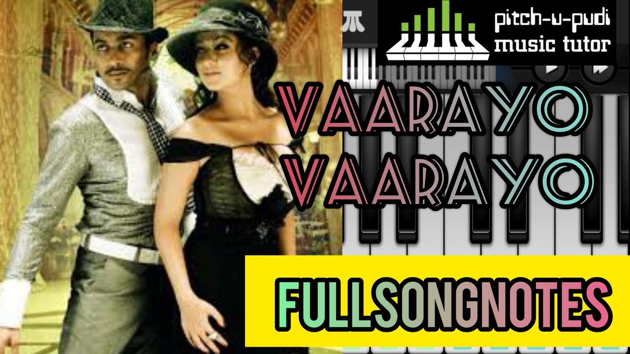 Vaarayo Vaarayo Song | Aadhavan | Piano tutorial | Suriya | Harris jayaraj | Pitch-u-pudi