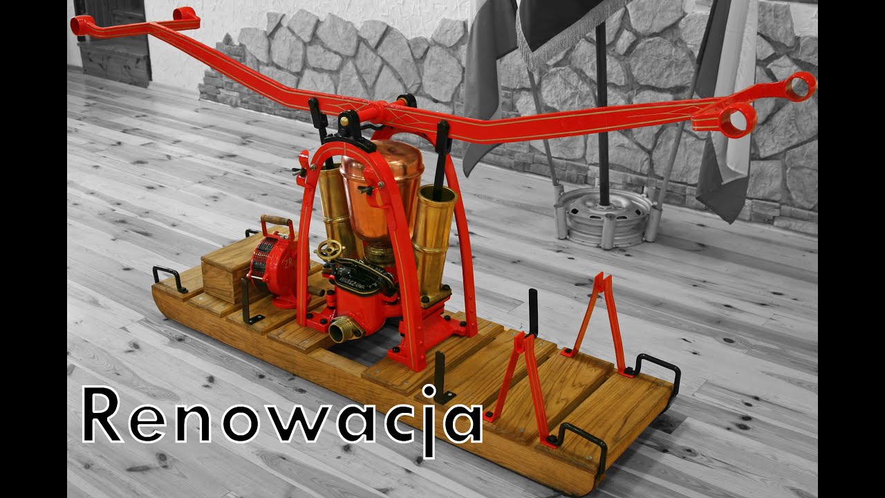 Renowacja zabytkowej sikawki strażackiej [OSP Zrębice]