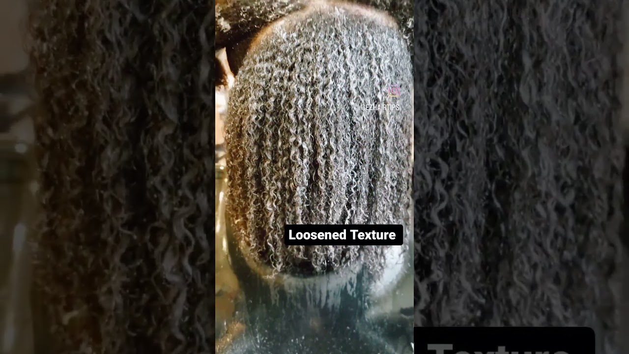 Loosen curls with relaxer reduces frizz, flyaways, & helps even out different textures in your hair.