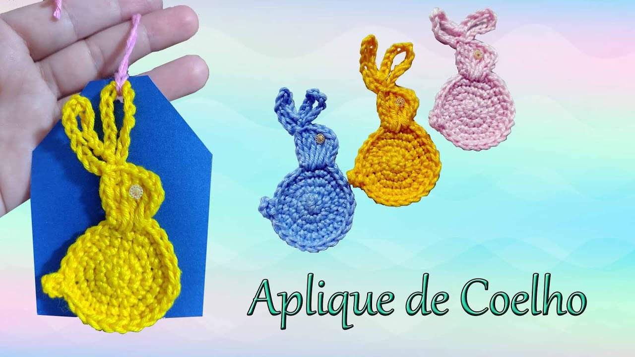 Aplique de Coelho segundo modelo  - AMIGURUMI ♥