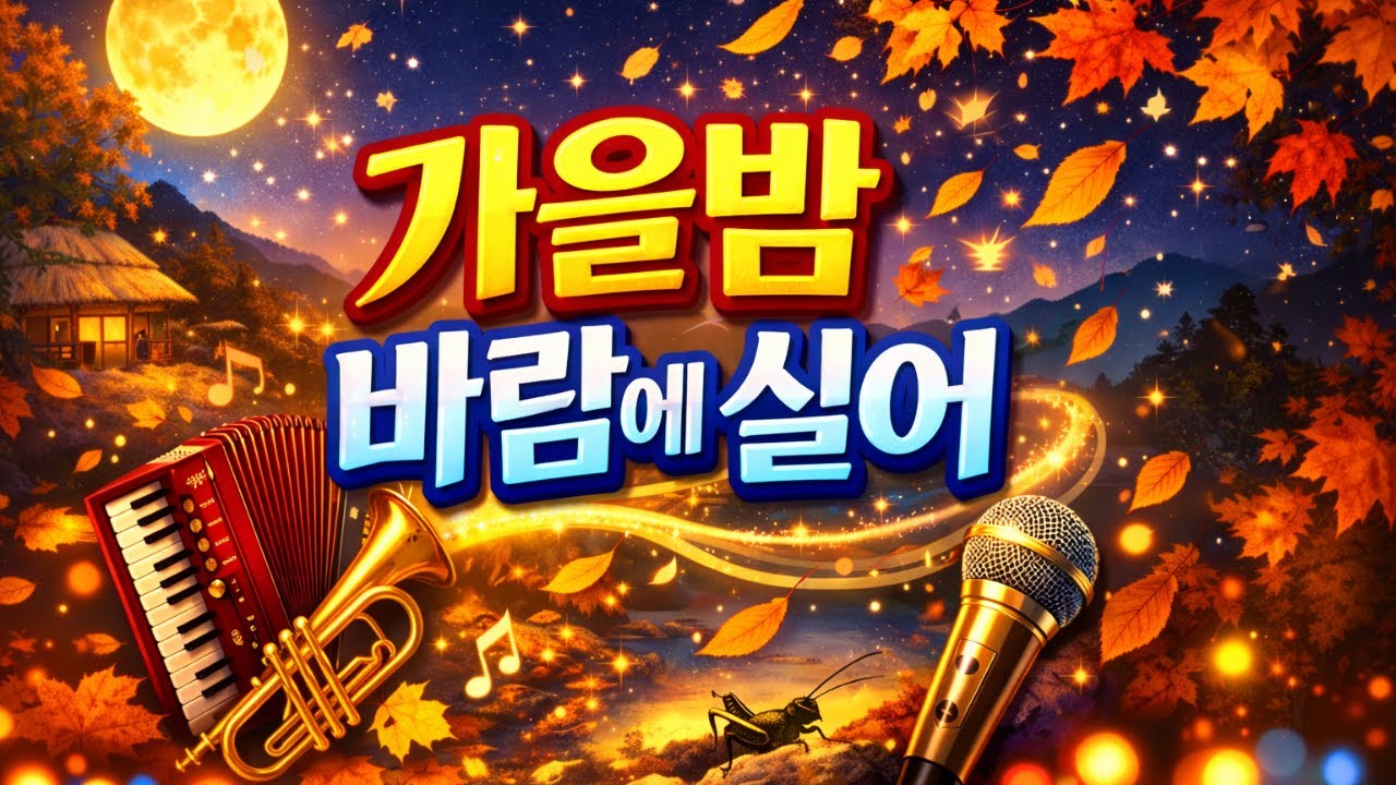 playlist가을밤 바람에 실어(1시간 연속듣기)#트로트#대중가요#7080추천곡#미스터트롯2