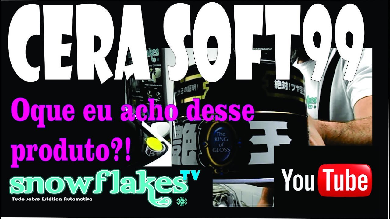 Cera SOFT99 KING OF GLOSS White - SnowFlakes Estética Automotiva