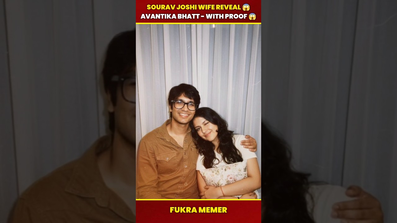 Sourav Joshi Wife Revealed Avantika Bhatt - With Proof 😱 #shorts #souravjoshivlogs #shortsfeed