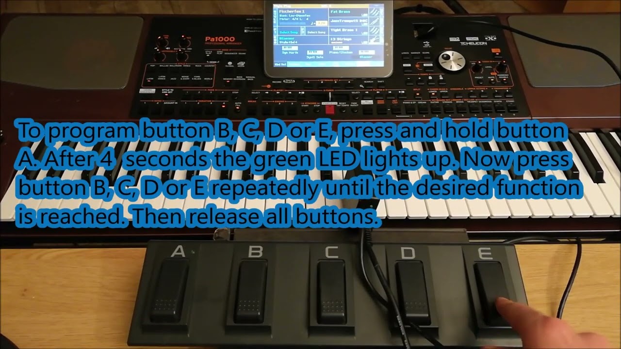 Korg Adapter PA5X PA1000 PA4X Fußcontroller, Fußtaster, Fußschalter, USB Midi EC5 Teil_2