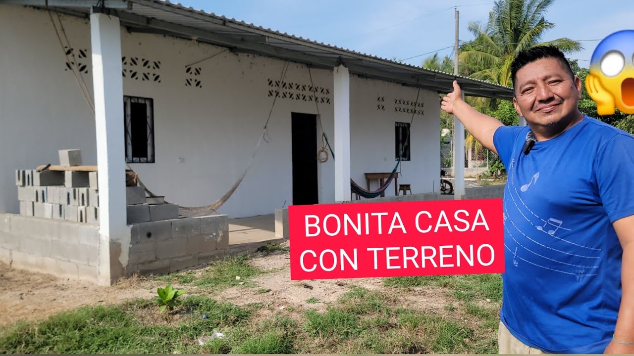 BONITO TERRENO A LA VENTA Con Casa,Cerca De ALDEA EL JABALÍ Y De Nueva CONCEPCIÓN ESCUINTLA😱😱