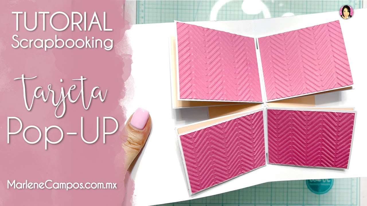 TUTORIAL SCRAPBOOK: Tarjeta Pop UP para multiples fotos ✂️ Marlene Campos