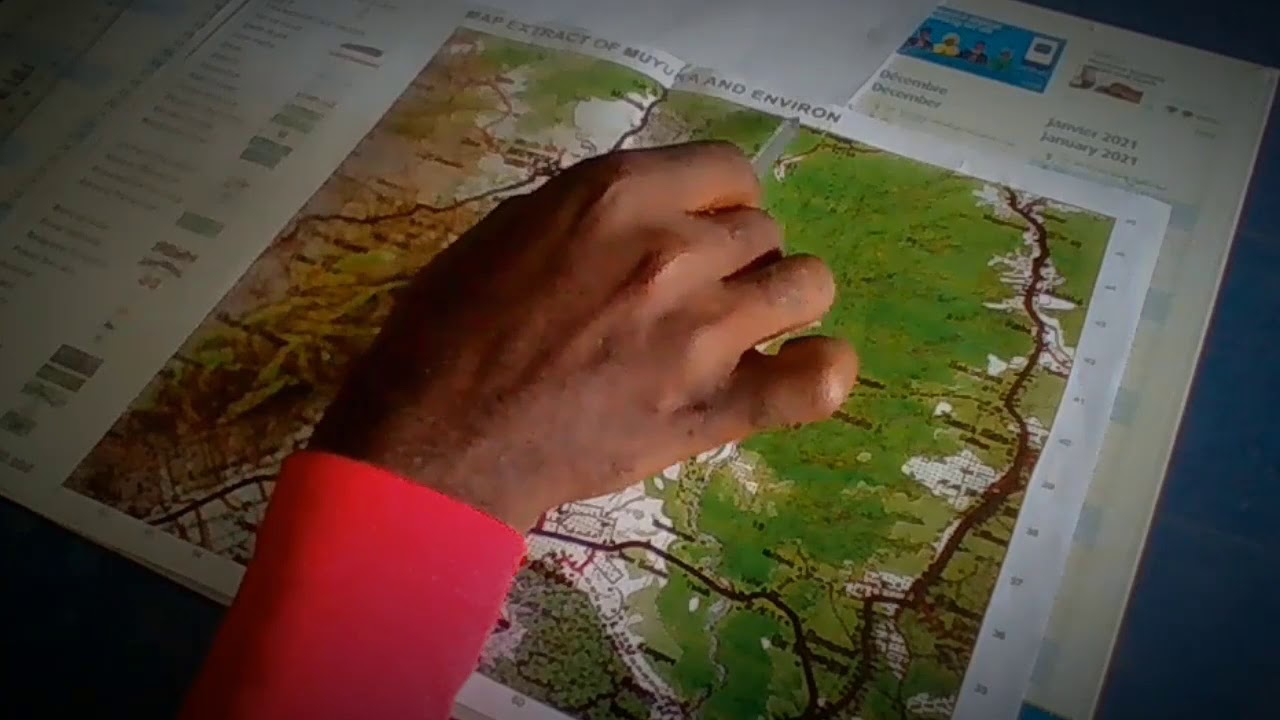 How to draw a sketch map describing the relief of an area on a map