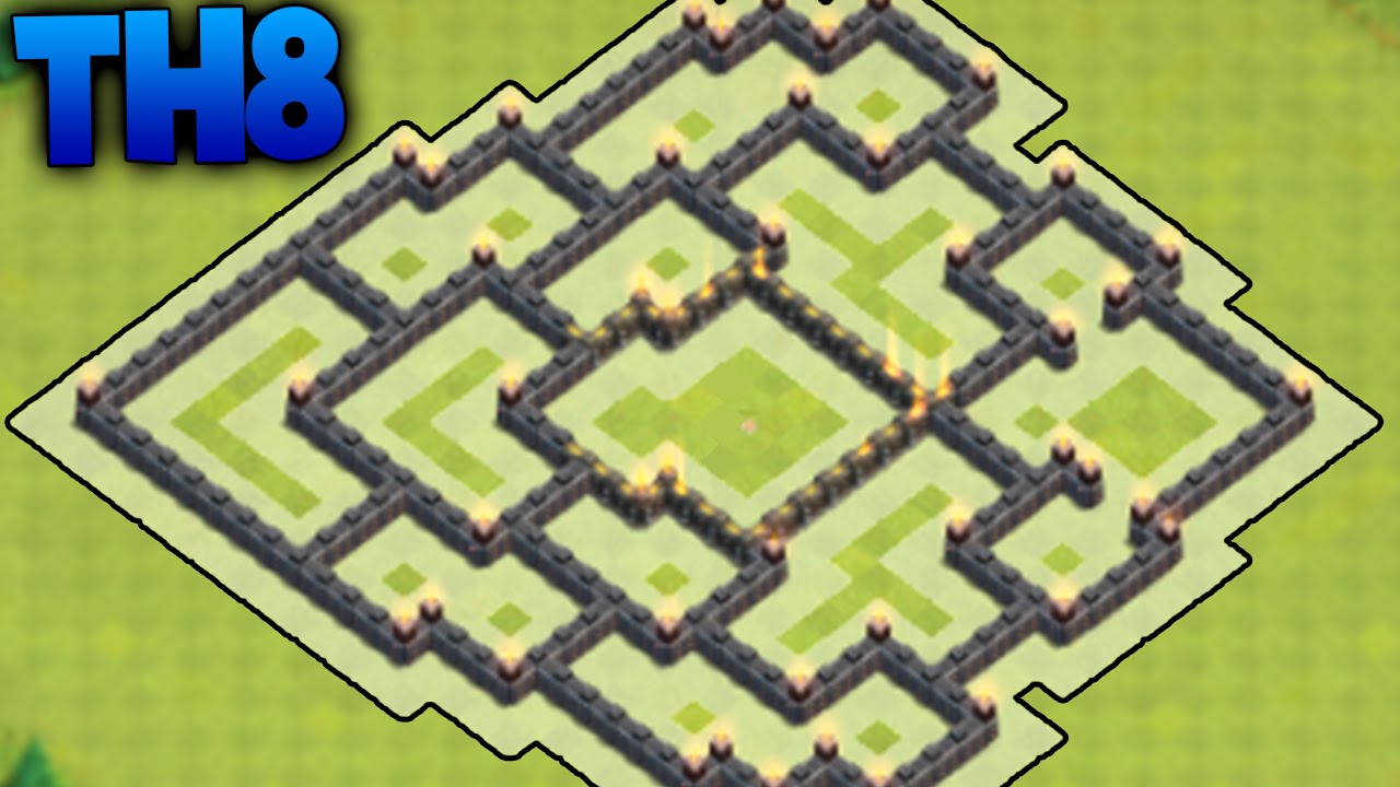 Aldea Híbrida/Farming | TH8 | Ayuntamiento 8 | Diseño de Aldeas | 2016 | byGenesys