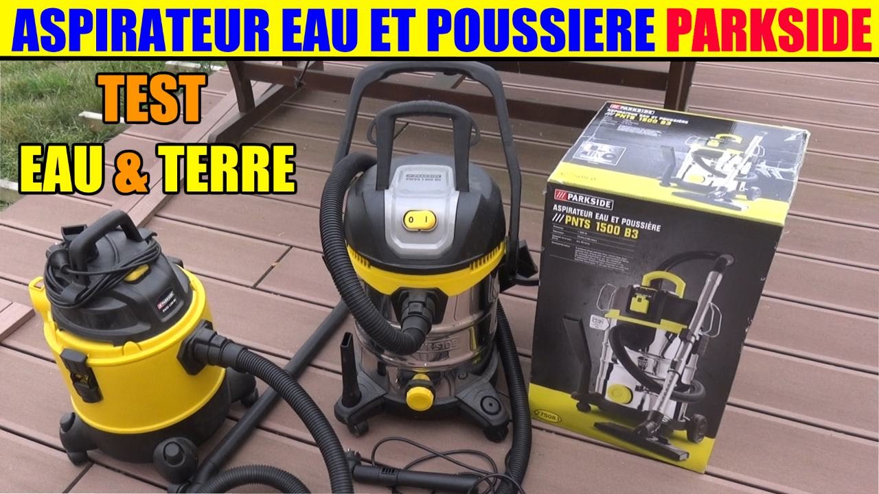 aspirateur eau et poussiere parkside lidl pnts 1500 1400 1300 test