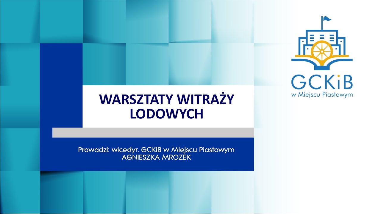 Warsztaty witraży lodowych