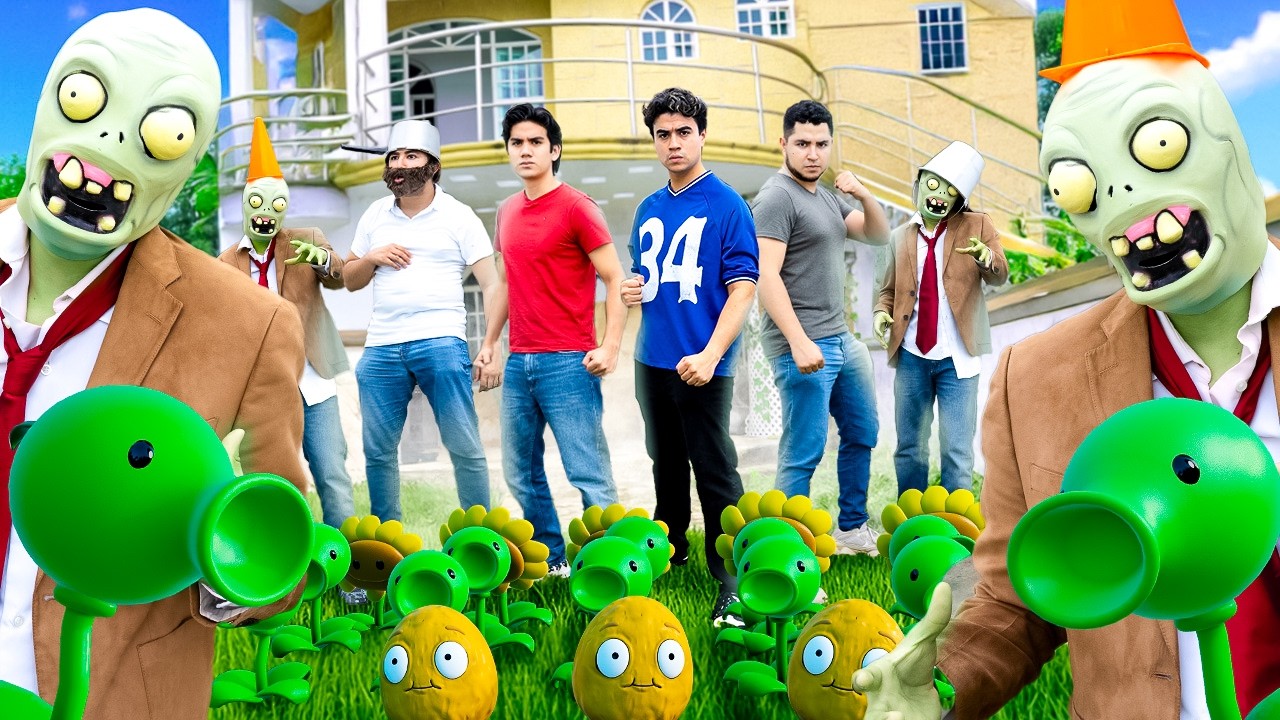 PLANTS VS ZOMBIES EN LA VIDA REAL - LA PELÍCULA