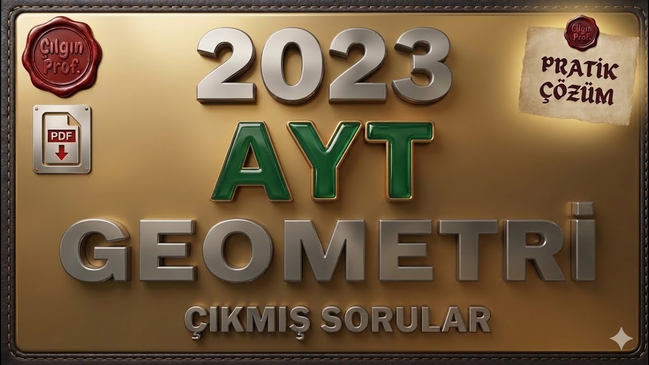 2023 AYT GEOMETRİ [+PDF] - 2023 AYT Geometri Soru Çözümleri