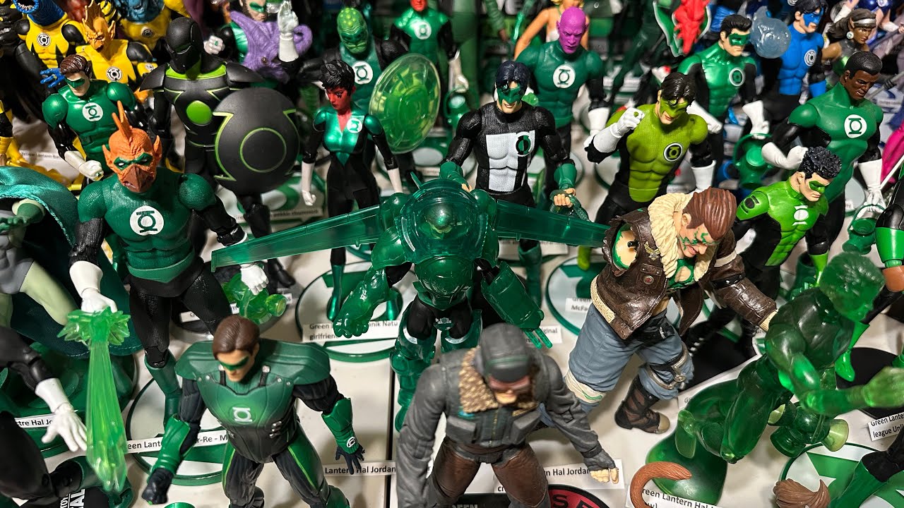 Green Lantern 7" action figure collection from 1999-present (McFarlane, DC Direct, Mattel)