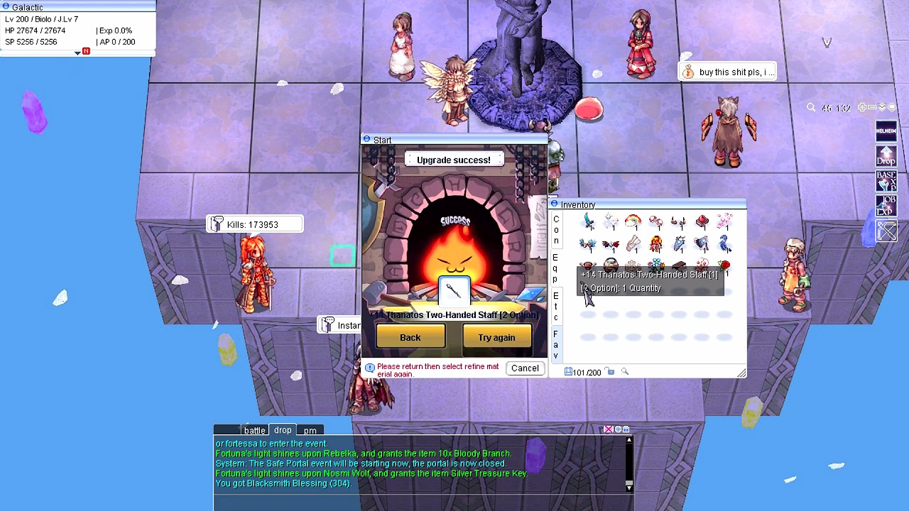 Crafting Thanos AD Weapon in Shining Moon | Level 5 Weapon Refine & Enchant
