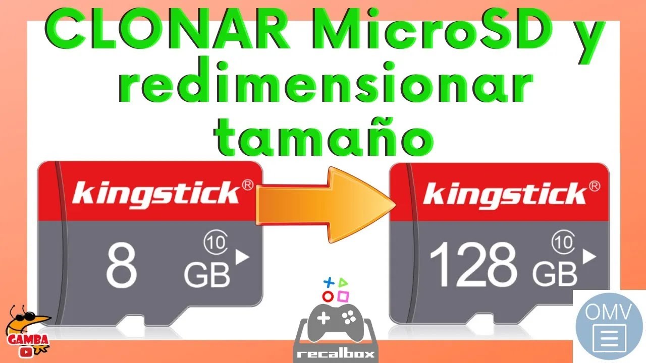 💾 CLONAR MicroSD y redimensionar tamaño - OMV o RECALBOX