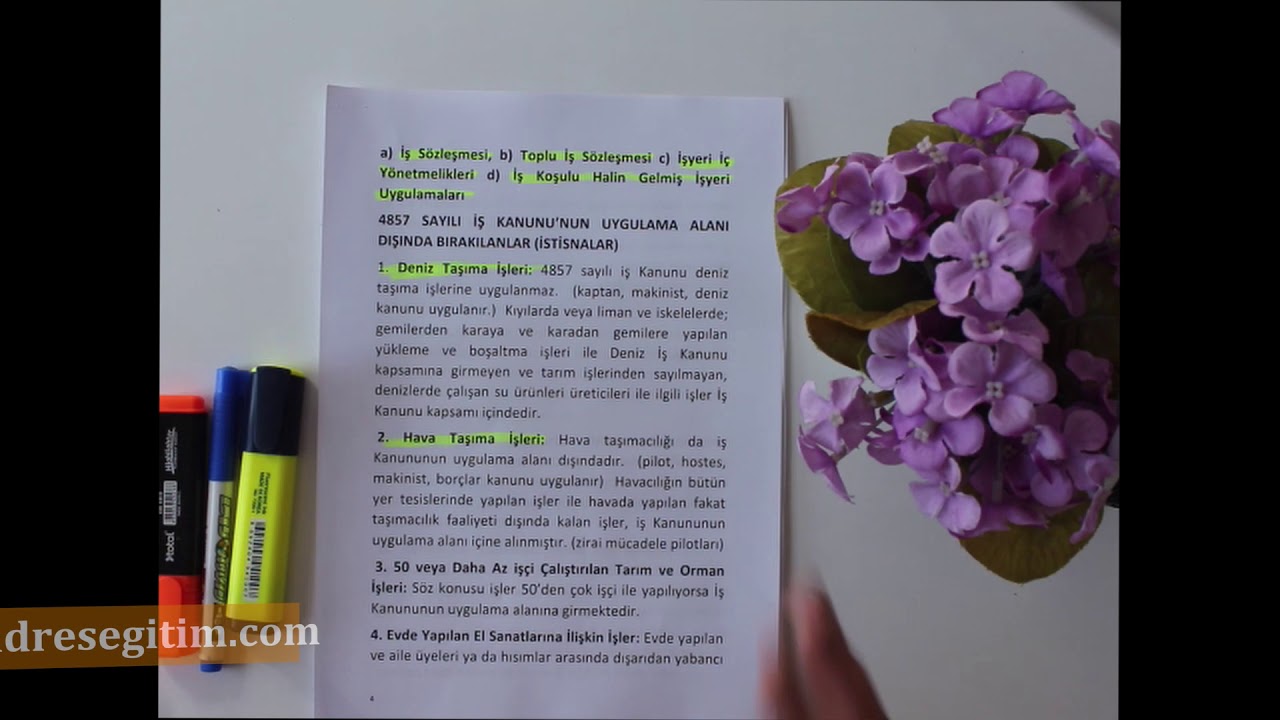 İş ve Sosyal Güvenlik Hukuku Ders 1