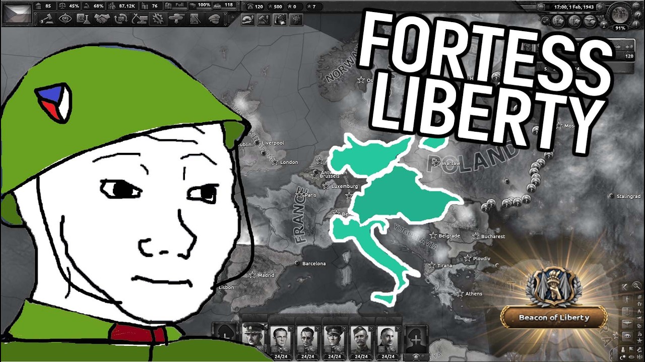 Чехословакия на самом деле довольно проста в Hearts Of Iron 4