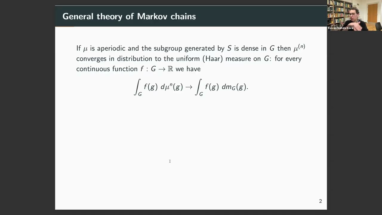 Spectral independence of compact groups (Keivan Mallahi-Karai)