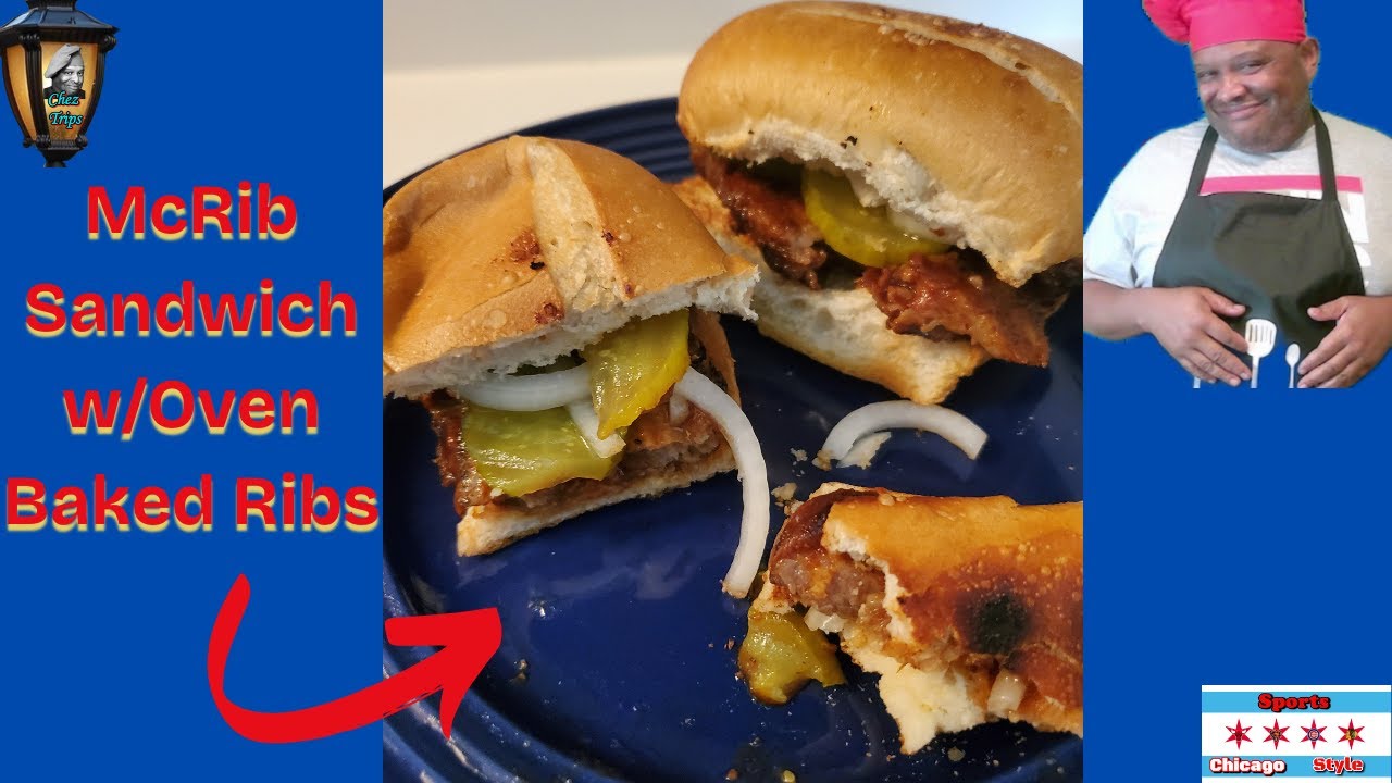 Homemade McRib Sandwiches with Oven Baked Ribs - Easy & Delicious!