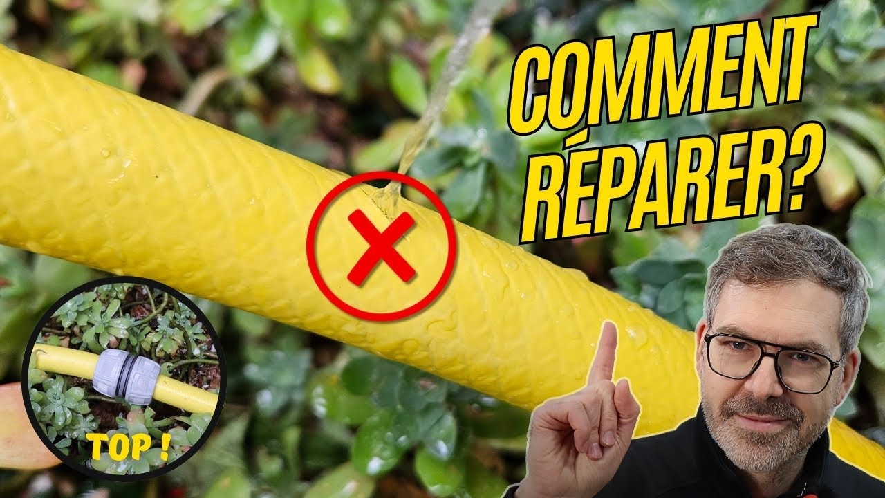 Comment réparer un tuyau d'arrosage qui fuit ?