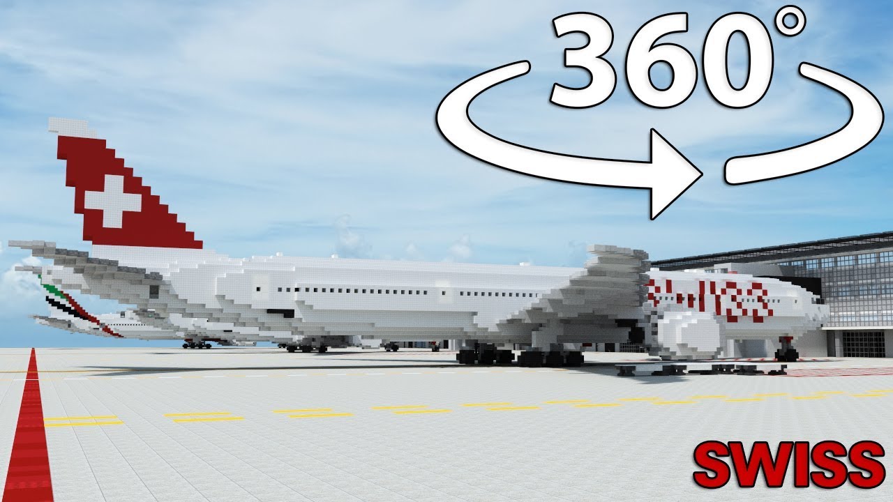 Hello. I’m SWISS's new Boeing 777 - in 360° | Minecraft