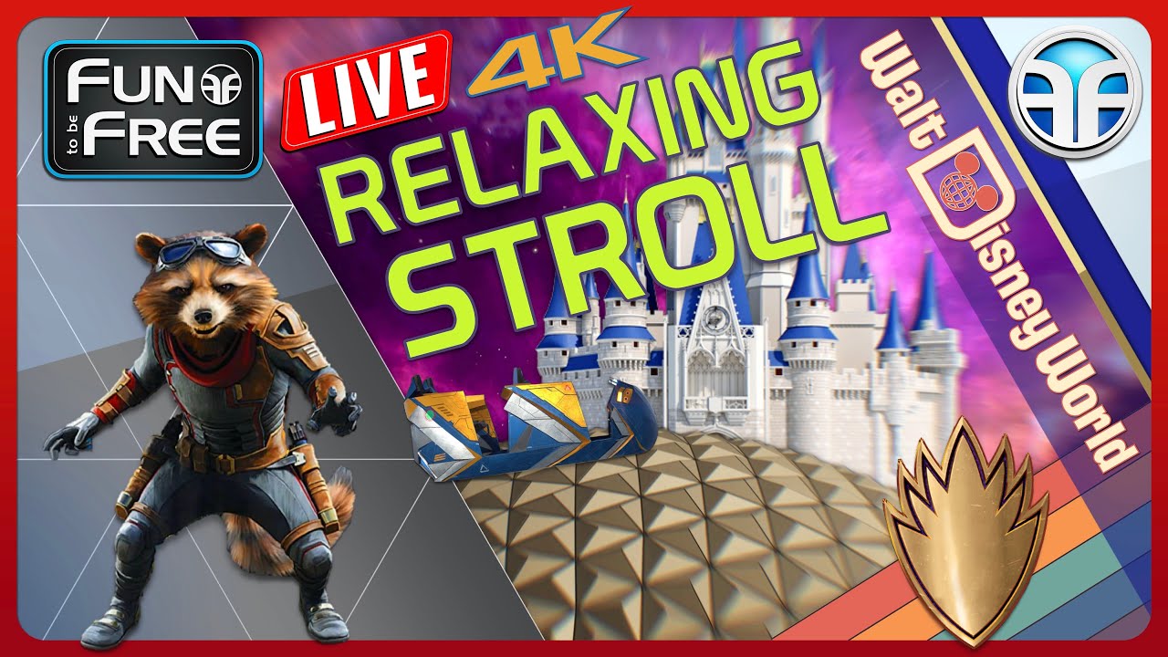 🔴 LIVE: Walt Disney World Relaxing Walk [4K] - Magic Kingdom & Guardians of the Galaxy (POV)