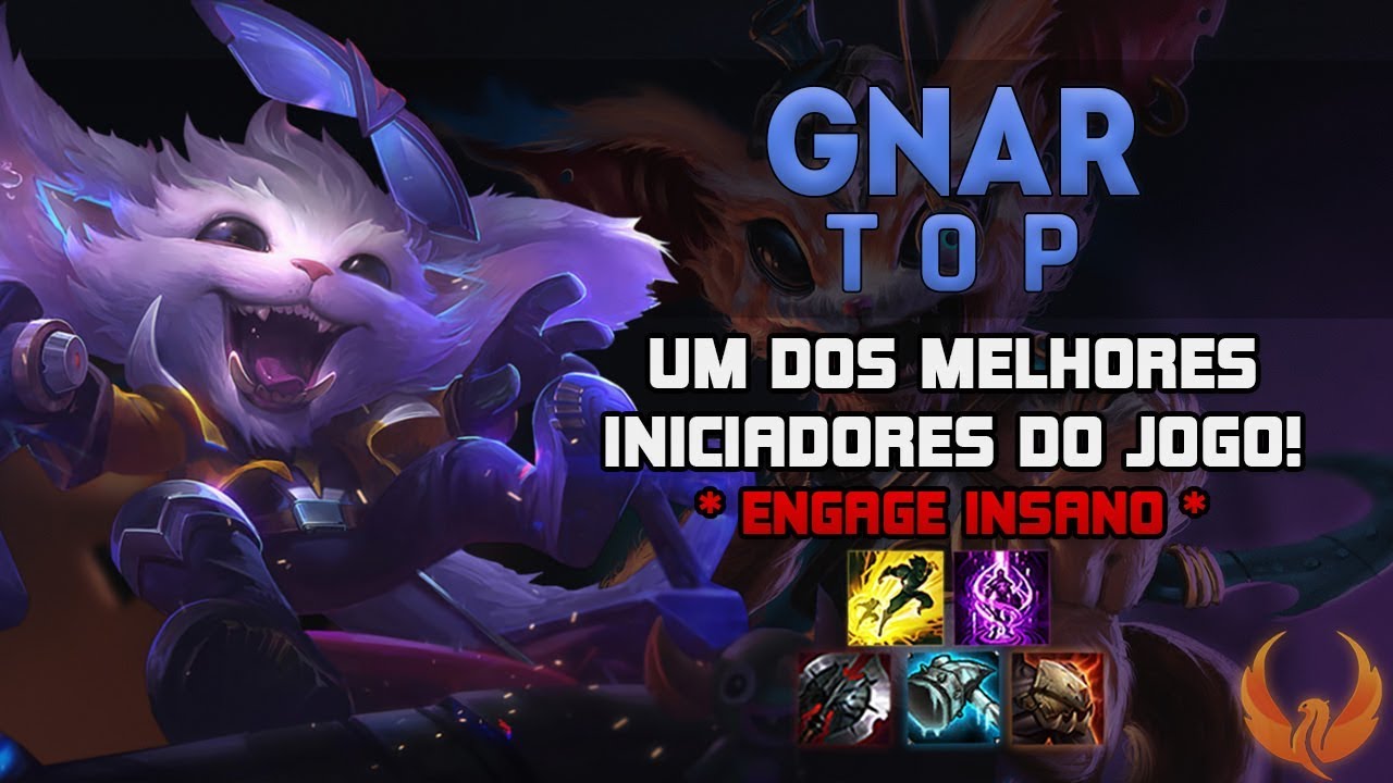 UM DOS MELHORES INICIADORES DO JOGO! *ENGAGE INSANO* - GNAR TOP GAMEPLAY [PT-BR]