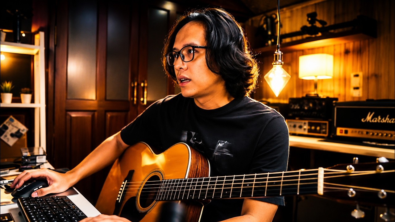 Proses Rekaman Gitar Lagu NUCA & MAHALINI - JANJI KITA