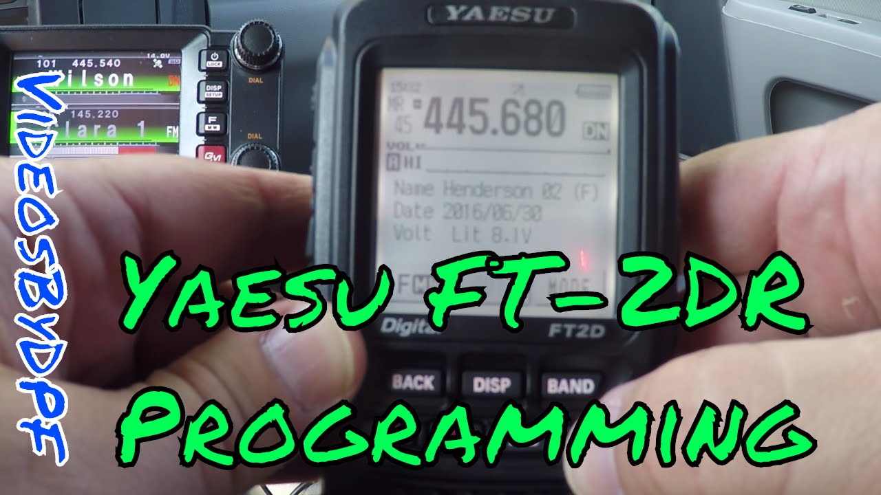 Yaesu FT 2DR Programming