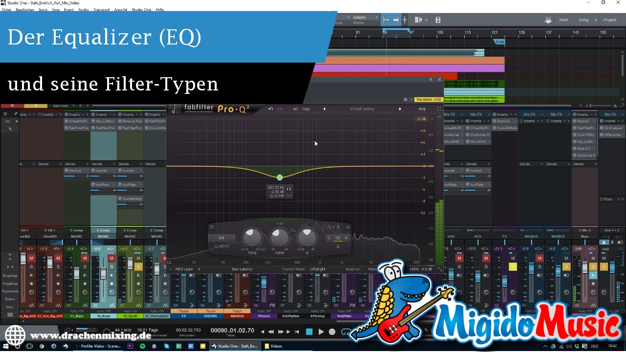 Der EQ und seine Filter-Typen (Equalizer)