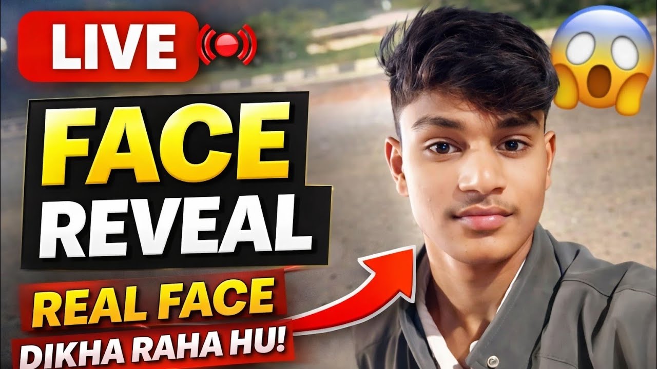 LIVE Face Reveal | Aaj LIVE me apna Photo dikha raha hu | Real Face Reveal 😱#live