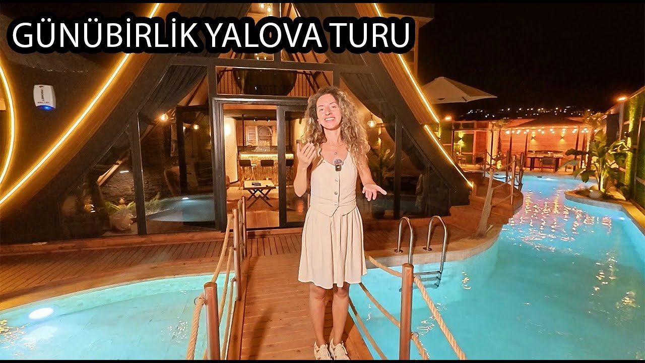 Yalova’da Sürpriz! Günübirlik Motor Turu & Rüya Gibi Ada Havuzlu Tesiste Kaldım (Rolling House)