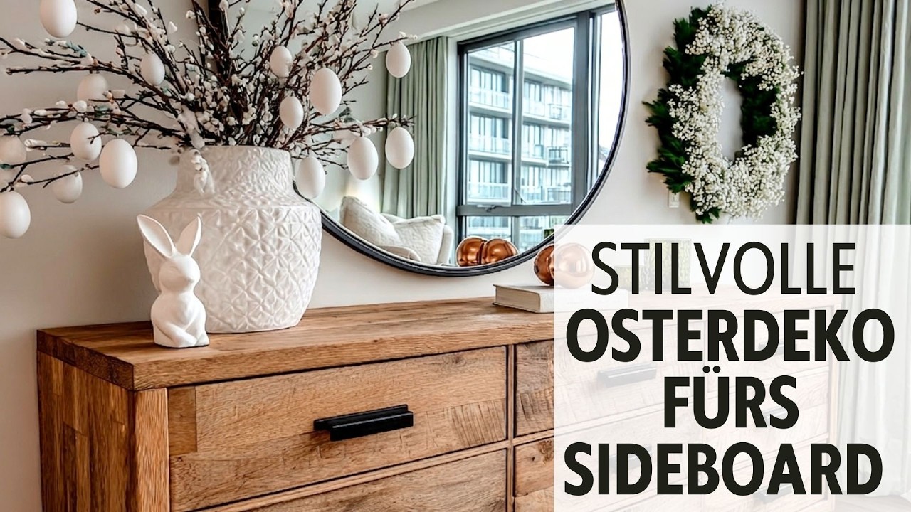 🐣 Stilvolle Osterdeko f&uuml;rs Sideboard: 12+ elegante Ideen, die sofort Fr&uuml;hlingsstimmung zaubern! ✨