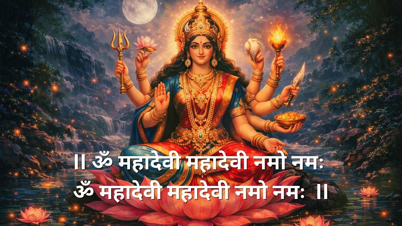 Powerful Goddess Mantra | Om Mahadevi Mahadevi Namo Namah  |  ॐ महादेवी महादेवी नमो नमः