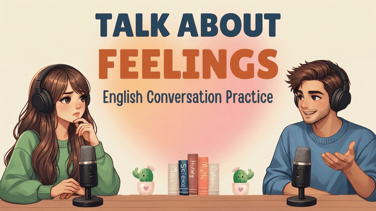 Let´s Talk About Your Feelings | English Conversation Practice | Easy English Podcast