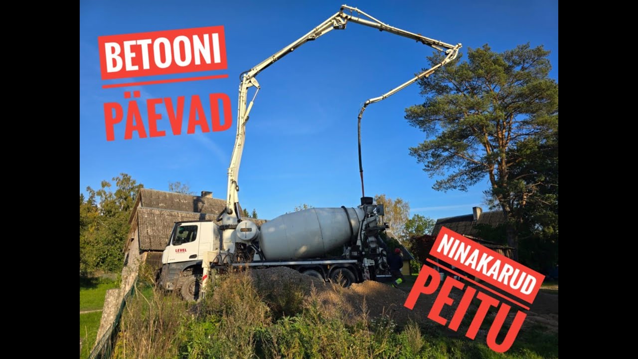 Betooni päevad. Vundamentide valamine. Ninakarud peitu. Ilus hommik