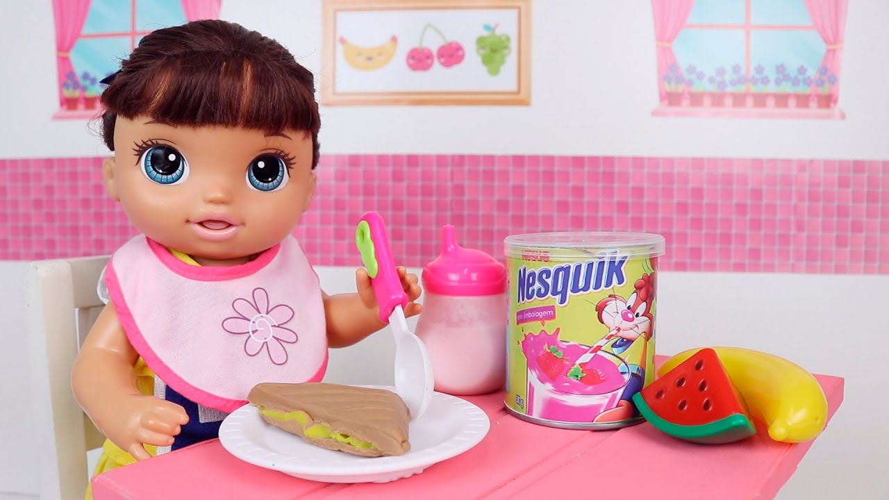 ROTINA DA BABY ALIVE ALIVE DUDA NO CAFÉ DA MANHÃ!