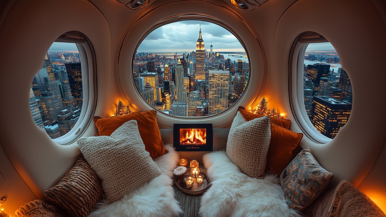 Cozy City Retreat Peaceful Ambiance with Soothing Music