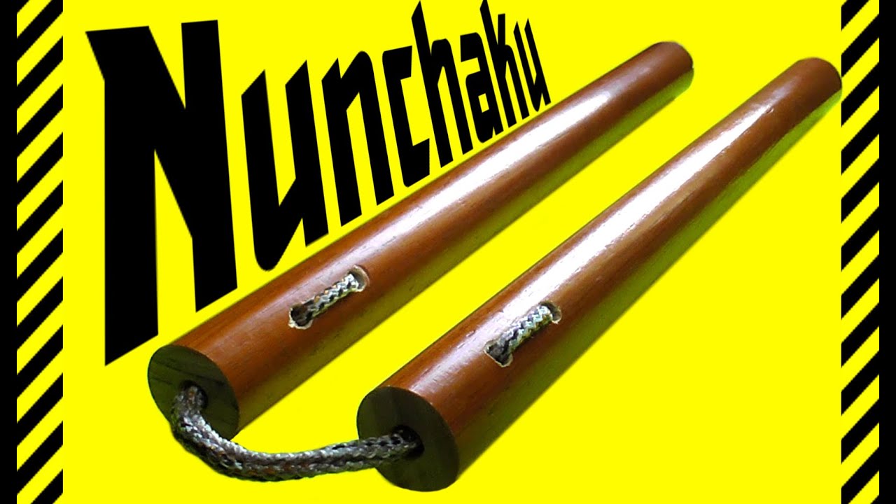 How to make NUNCHAKU authentic wooden. Length of sticks, stick thickness, length of the rope. Ninja