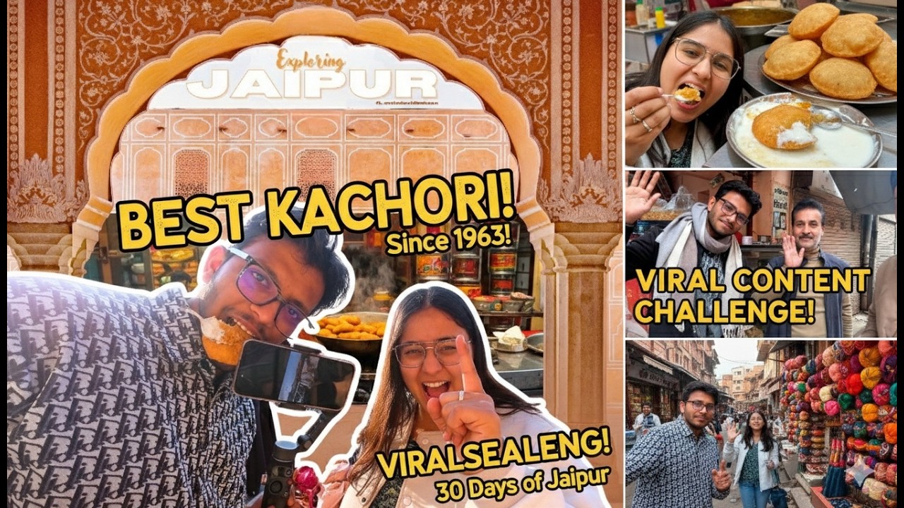 Finding Jaipur’s BEST Hing Kachori! 🥟 (Ft. @mainduvidhahoon)