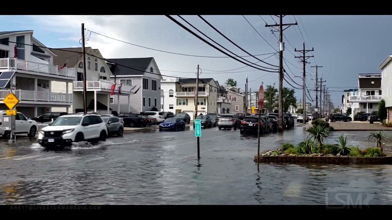 07-03-2021 Sea Isle City, NJ - Jersey Shore Storms  Lightning Hits My House, Flooding, Ocean Rainbow