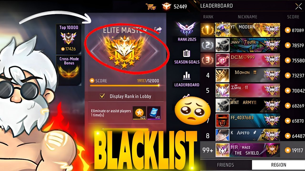FREE FIRE ID BLACKLIST PROBLEM 😦