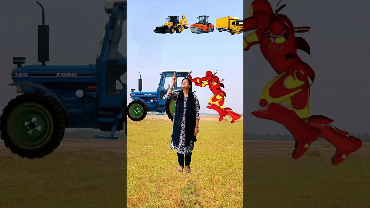 Tractor wala , jcb Video , Jcp , Tractor wala Cartoon , Truck horn , Tractor Jcb , Vfx magic #jcb