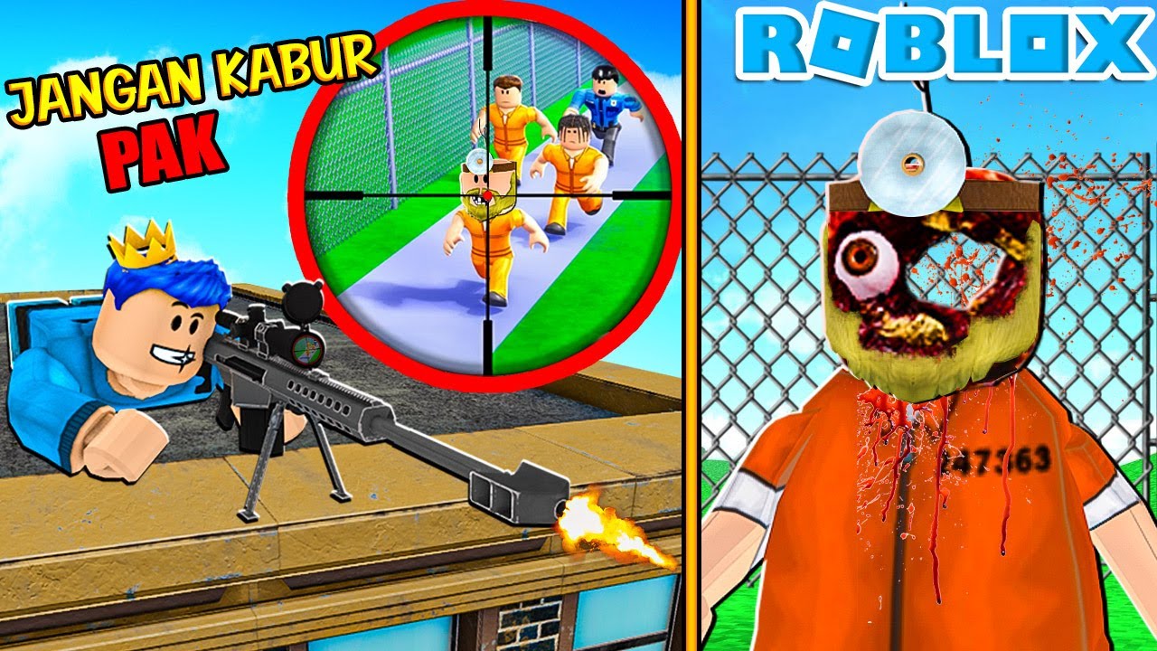 POLISI SNIPER VS TAHANAN YANG KABUR DARI PENJARA PALING KETAT DI ROBLOX!!